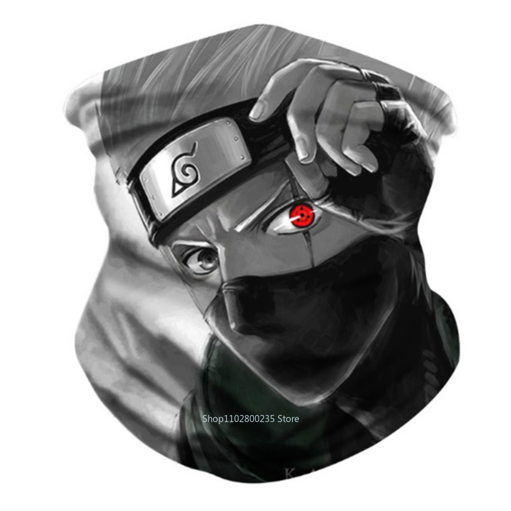 Anime Naruto Cosplay Akatsuki Itachi Bandana Mask Men Women Cycling Mask Winter Mask Scarf Neck Mask Breathable Outdoor Warm Bib