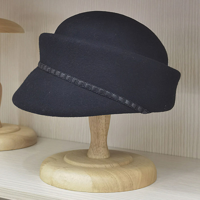 Women Winter Hats Wool Beret Hat Felt Fedora Leather Band Pillbox Hat Wedding Church Ladies Hat Millinery Fascinator Base 26f00