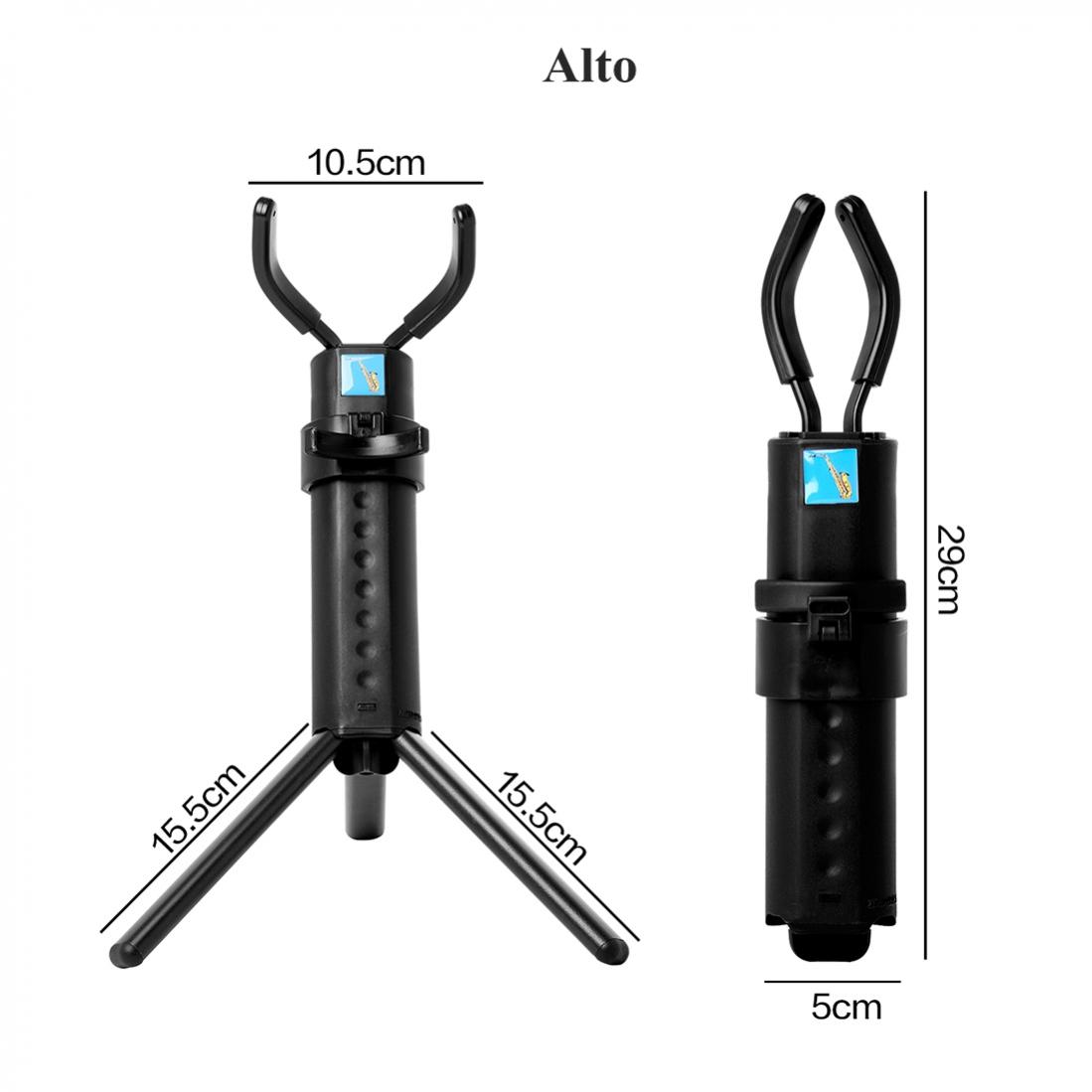 Foldable Alto Tenor Saxophone Stand Portable Floor Sax Tripod Holder for saxophone storage at studio