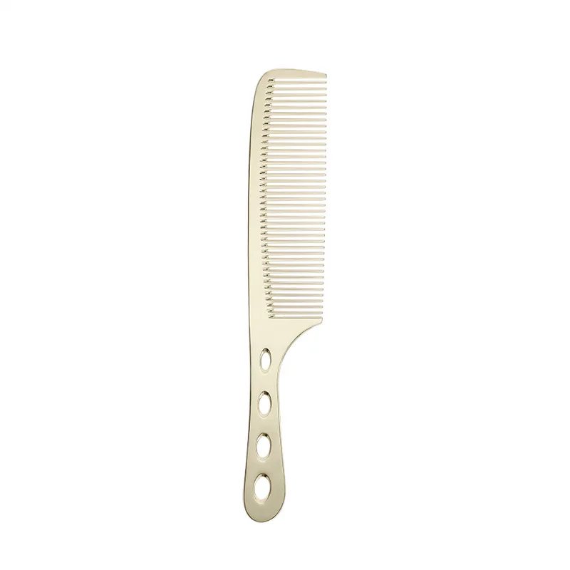 4 Types/set Professional Aluminum Dressing Comb Metal Hair Combs for Hair Styling Hair Cutting Comb Hairstyle Barber Accessories