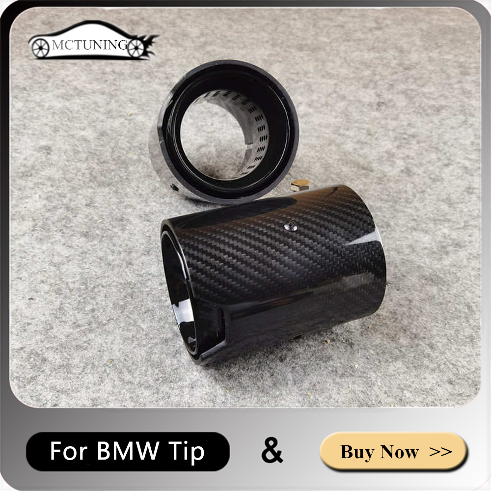 1Pc For BMW M Exhaust Pipe Universal Car For F20 F22 M135i M140i M235i M240i M335i M340i M435i M440i F87 F80 F82 F83 Muffler Tip
