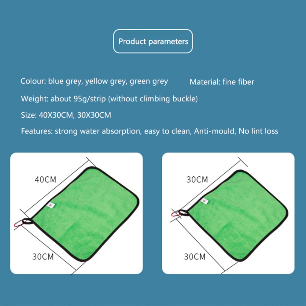 Towel Fishing Outdoor Thickening Non-Stick Absorbent Fishing ddmysmile Clothing Wipe Hands Soft Towel Fishing Accessories Smile