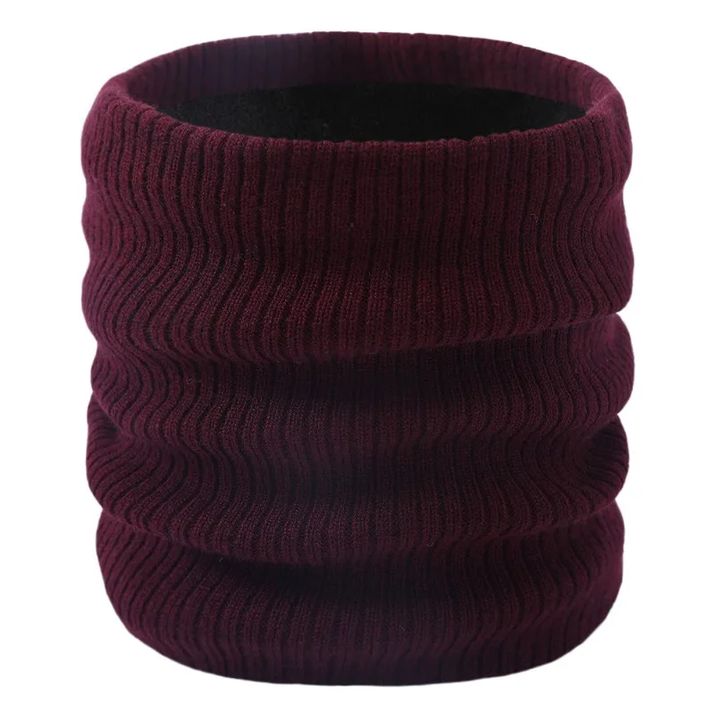 Winter Knitted Plush Thick Neck Scarf Women Men Cashmer-Like Collar Warm Rings Scarves Outdoor Sport Men Collar Infinity Snood 21181