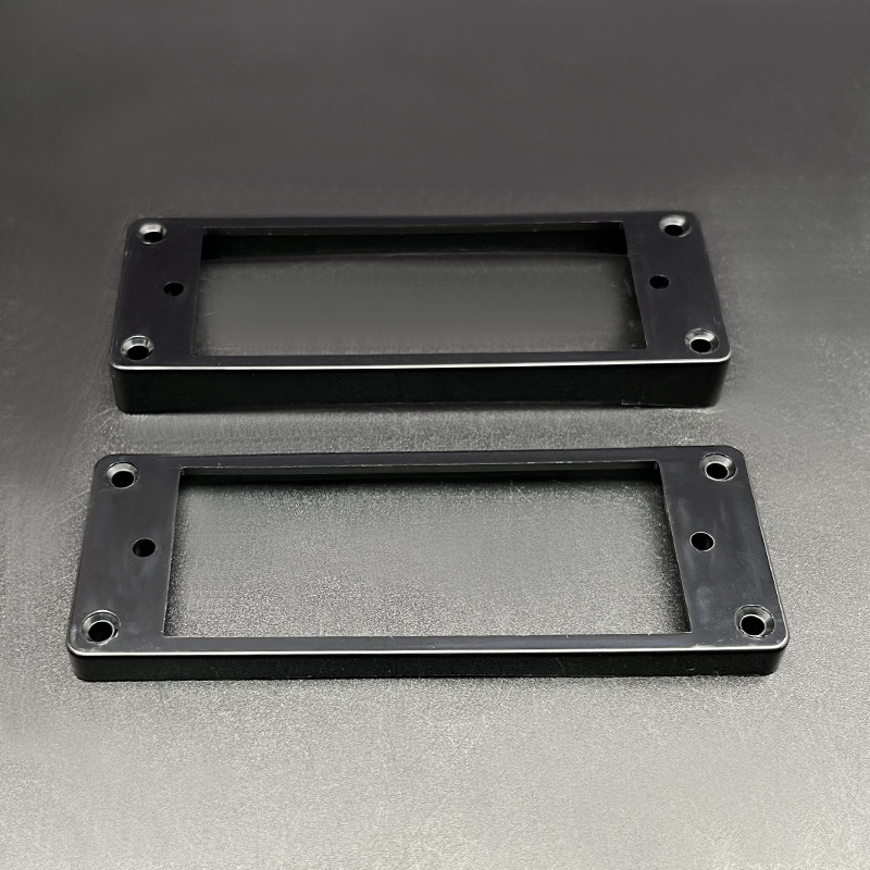 20Pcs Flat-Curved Mini 6 String Humbucker Pickup Frame 94x34.8MM Mounting Ring Height-6 or 10MM inner-68.7x28MM Black