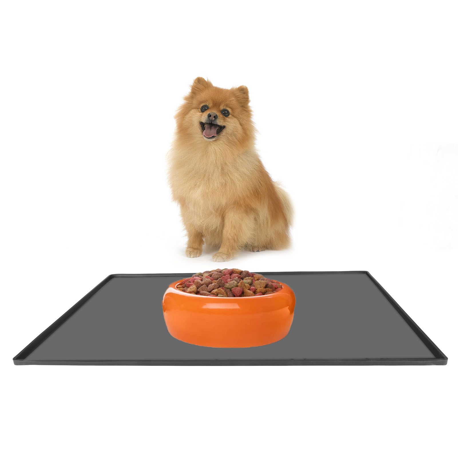 Silicone Pet Feeding Mat For Food And Water Prevent Spilling Waterproof Pet Feeding Placemat For Dog Cat