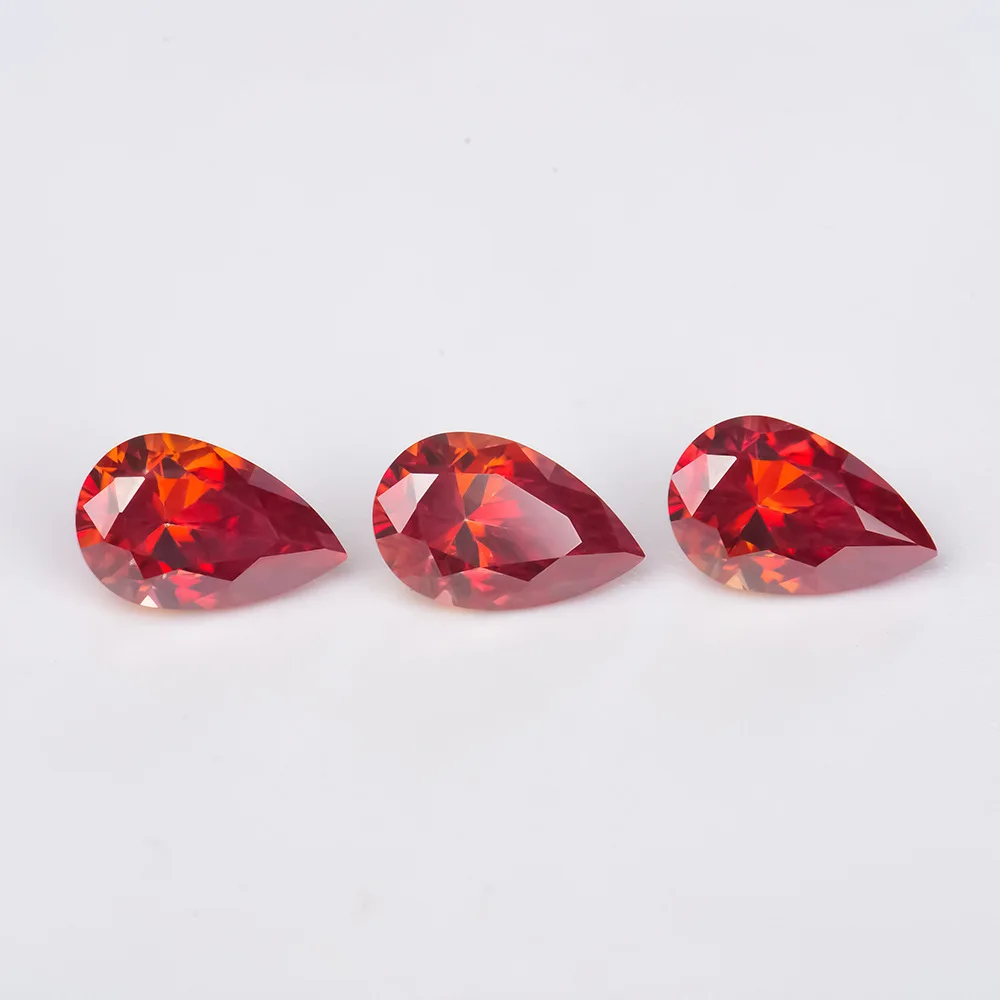 AIOSC Color Moissanite Loose Stone 1ct-3ct Pear Shaped with GRA Certificate Lab-Grown Diamond For Women Fine Jewelry Wholesale