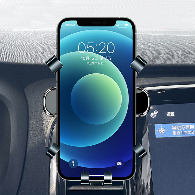 LHD Car Phone Holder For XC90 2017 2018 2019 2020 2021 Car Styling Bracket GPS Stand Rotatable Support Mobile Accessories