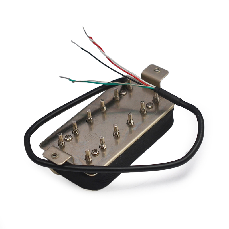 Vintage Alnico 5 Humbucker Pickup Double Coil Electric Guitar Bridge Pickup Black Guitar Parts Warm Sound Ivory
