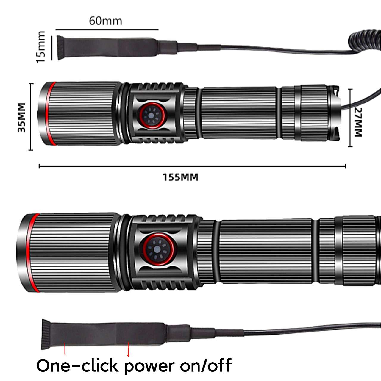 9900LM Military Tactical Flashlights Powerful Long Range Torch Rechargeable Tactical Lantern Hunting Self Defense Led Flashlight