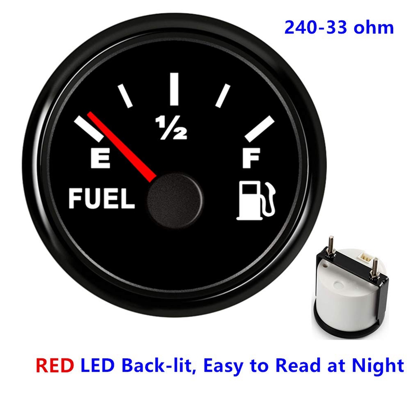 52Mm Fuel Gauge Marine Gas For With Backlight Fuel Level Gauge Fuel Level Gauge For Car Truck Boat Vehicles Universal