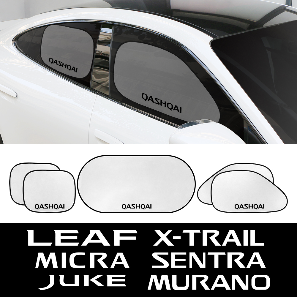 Car Side Back Window Sunshade Cover For Nissan Qashqai Juke Micra Leaf XTrail Patrol Sentra Altima Tiida Rogue Note Accessories