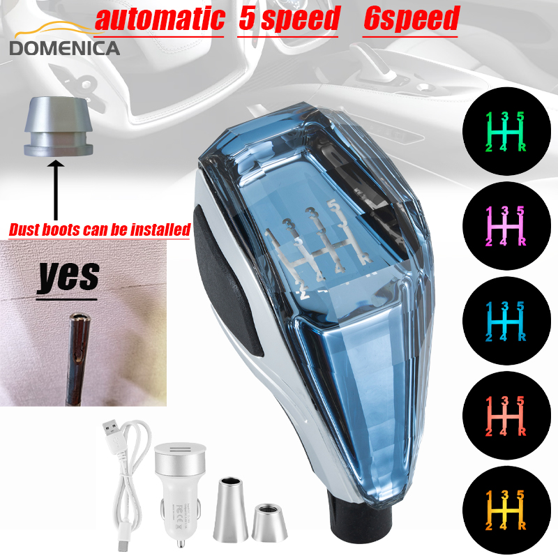 Crystal Gear Shift Knob For VW Audi Toyota 5/6 Speed Lever MT AT Car Universal Accsesories Interior Replacement Parts 53b86