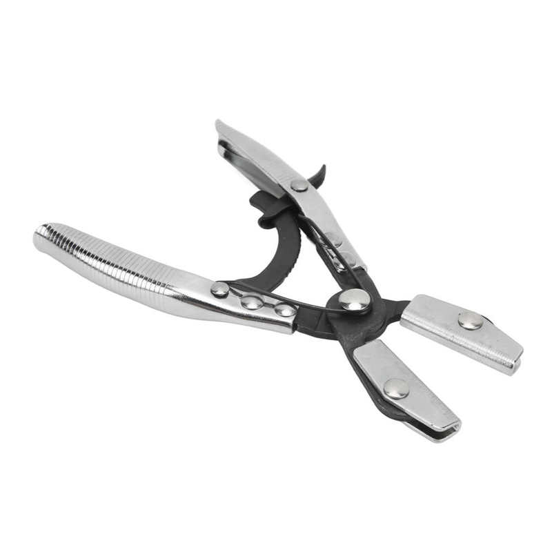 Hose Pinch Off Plier Ratcheting Jaws Swiveling Universal for Automobile Radiator Brake Coolant Pipes 8in / 20.3cm