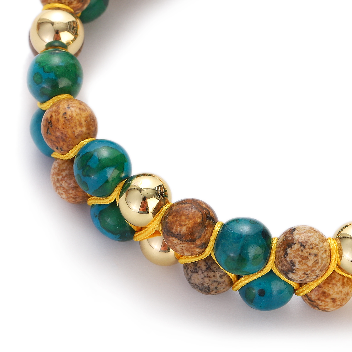 Men Picture Jasper Bracelets Natural Stone Beaded Braided Bracelet Bangles Yoga Double Layer rame Chakra Healing Jewelry 53a29 5 ea506