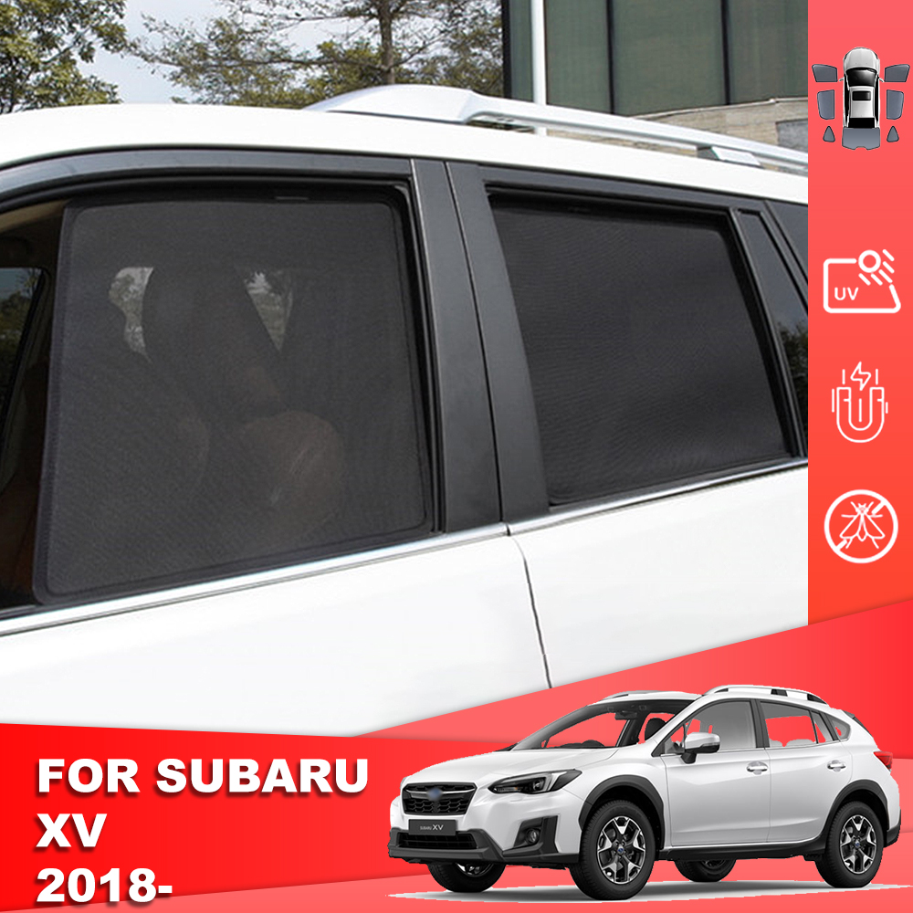 For Subaru XV Crosstrek GT 2018-2023 Car Sunshade Shield Magnetic Rear Side Baby Window Sun Shade Visor Front Windshield Curtain
