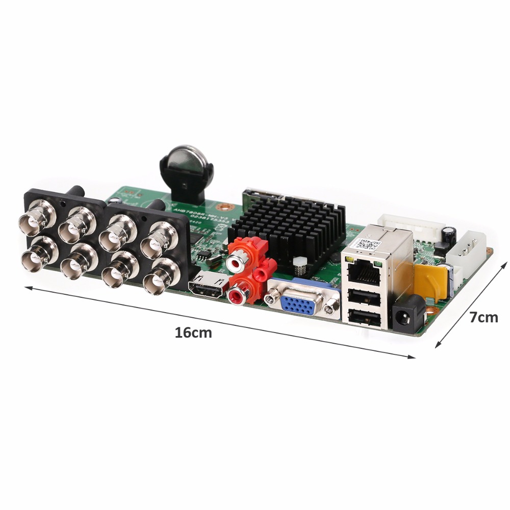 AHD Recorder 8CH DVR Board Surveillance Security CCTV Recorder 1080N For 1080P AHD/CVI/TVI/CVI/IP Camera