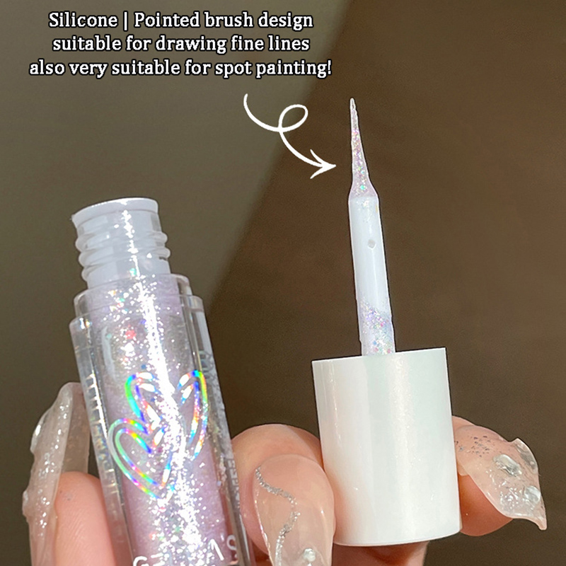 Liquid Glitter Eyeshadow Dia Shiny Sier Eye Liners Waterproof Flash Sequins Gel Lying Silkworm Brightening Makeup Tools a4a5e 5 79f80