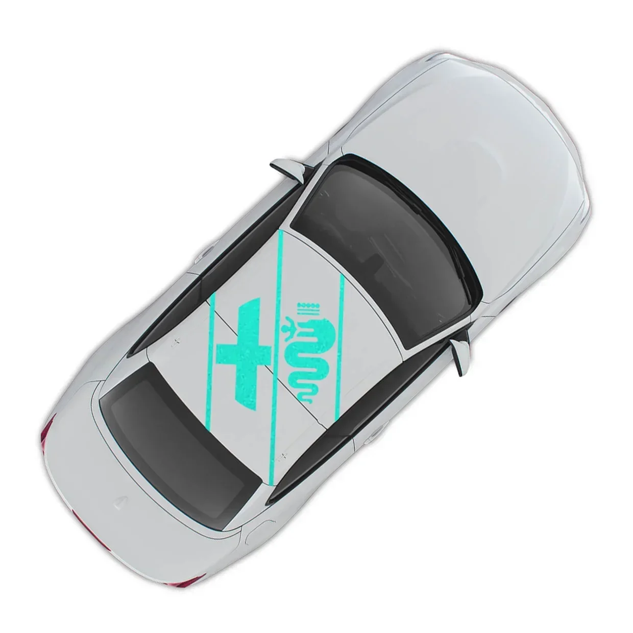 Hood Cover Car Stickers roof Vinyl Film Decals Auto Accessories For Alfa Romeo 159 Giulietta Giulia 156 Mito Steio GT Tonale