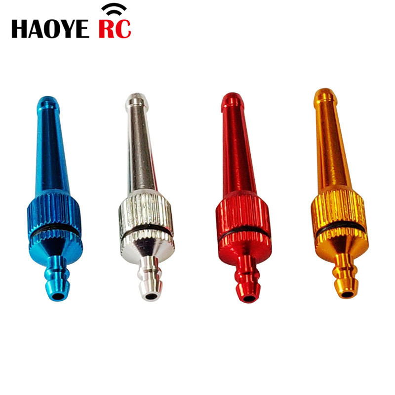 HY 1 Pc Alu Straight Plug Gas Glow Dot Alloy Oil Nozzle With Filter Screen For Fuel Tank Accessorie