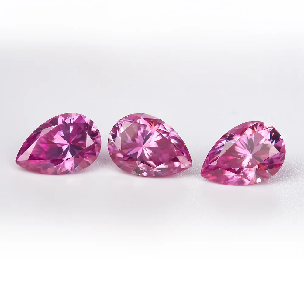 AIOSC Color Moissanite Loose Stone 1ct-3ct Pear Shaped with GRA Certificate Lab-Grown Diamond For Women Fine Jewelry Wholesale