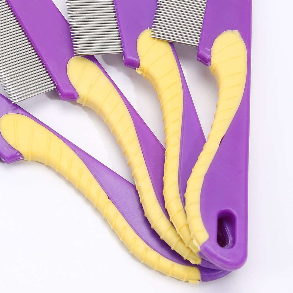 4pcs Set Pets Hair Terminator Combs Cleaning Hair Brush Shedding Tools Headlice Density Teeth Remove Nits Comb Hair Tool