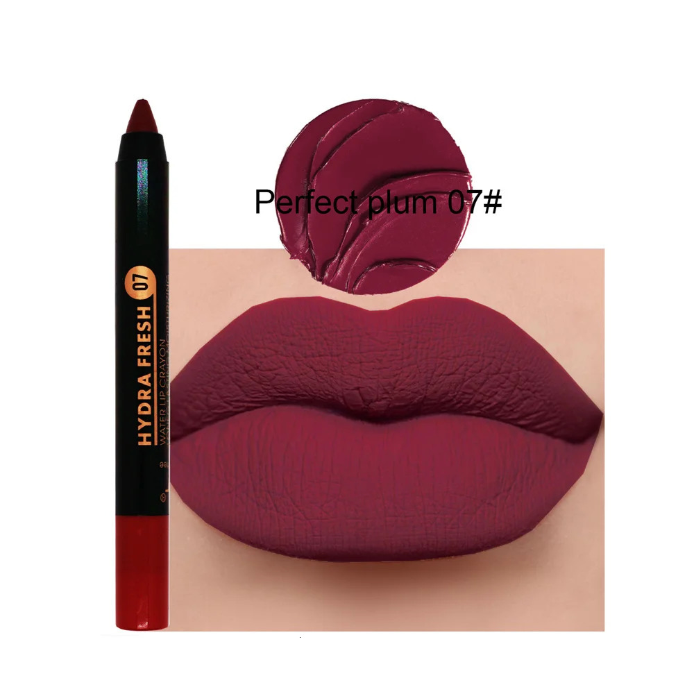 Nude Brown Lipliner Pen Waterproof Sexy Red Matte Contour Tint Lipstick Lasting Non-stick Cup Lipliner Pen Lips Makeup Cosmetic i240621