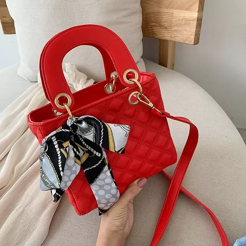 tool jewelry boxNew Niche Advanced Texture Rhombus Mini Diana Bag Trendy Women's Shoulder Messenger Bags