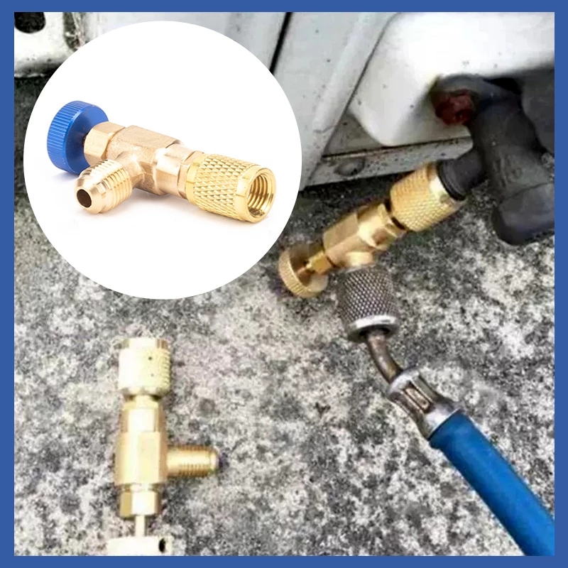 R22 R410a Air Conditioning Safety Valve Adapter Air Conditioning For Car Repair Parts Male Adapter for Manifold Freon