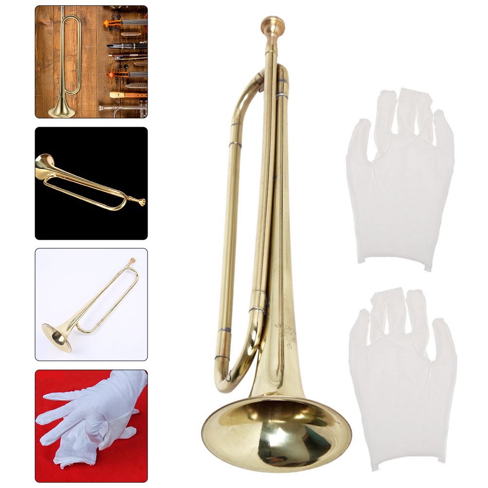 Musical Instrument Trumpet Kids Children Preschool Music Toy Wind Instrument Kids ddmysmile Trumpet Beginer With Gloves Smile