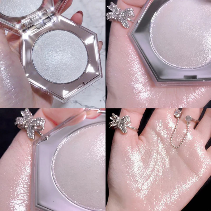 Shimmer Highlighter Powder Palette Face Contour Makeup Highlight Face Bronzer Highlighter Brighten Skin Face Blush Cheek Blush 240621