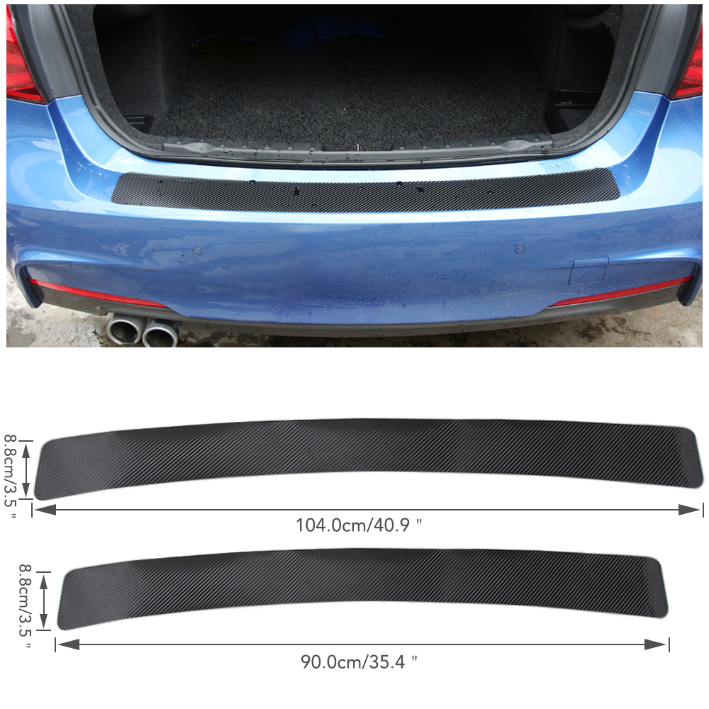Car Rear Bumper Stickers Trunk Protector Decal For VW jetta Golf 6 POLO Cruze kIA RIO K2 HYUNDAI Solaris Skoda Opel Mokka