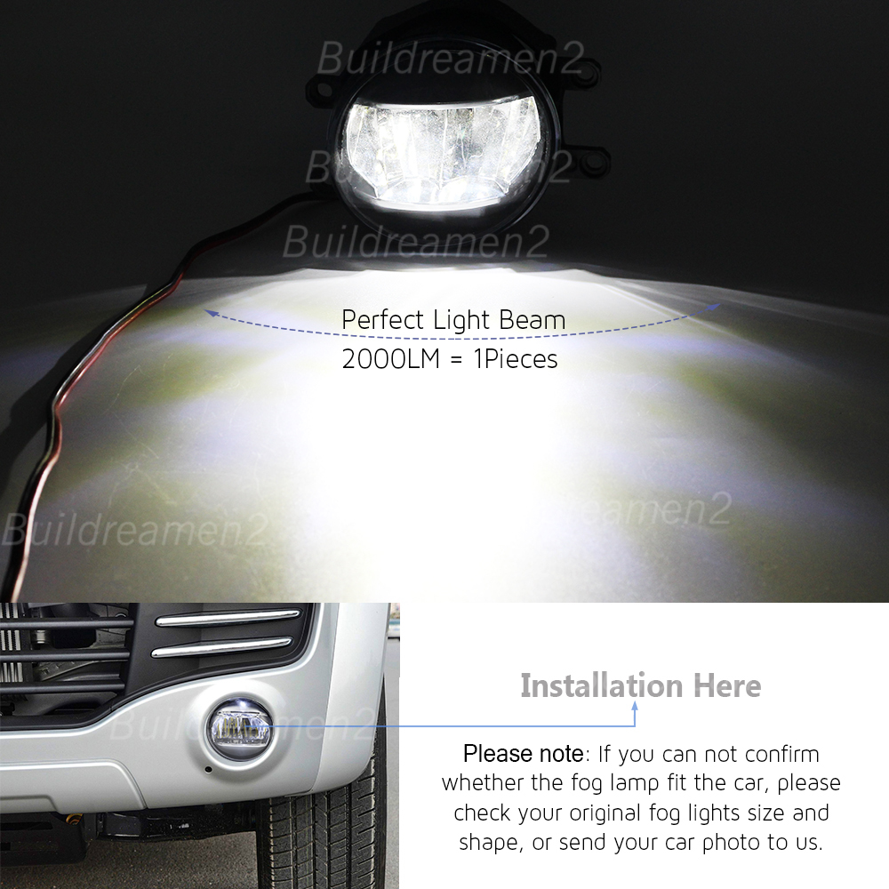 2 X LED Fog Light H11 Error Free Car Accessories Front Fog Lamp For Lexus LX570 2008 2009 2010 2011 2012 2013 2014