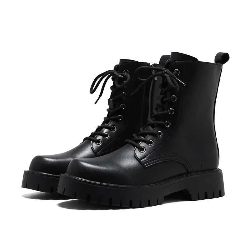 Winter Martin Men Boots Warm Motorcycle Riding Cycling Shoes Off-Road Racing Breathable Equipment Soft Black High-top Mid-calf dc3e0 cb52a
