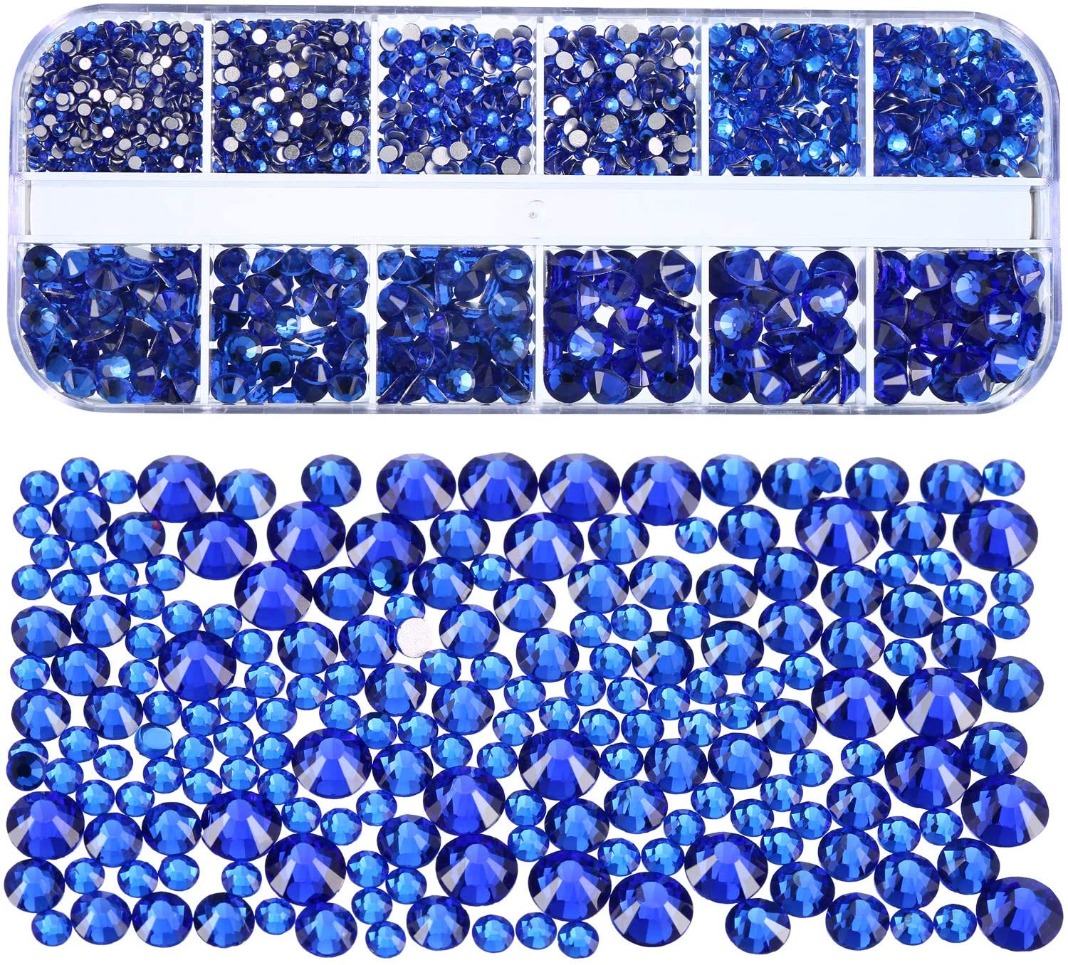 1900-2000pcs Crystal Diamonds Flat Back Glass Jewelry Rhinestones Wax Dotting ss4-30 AB Gems Pink Champagne Black Nail Stones 3D
