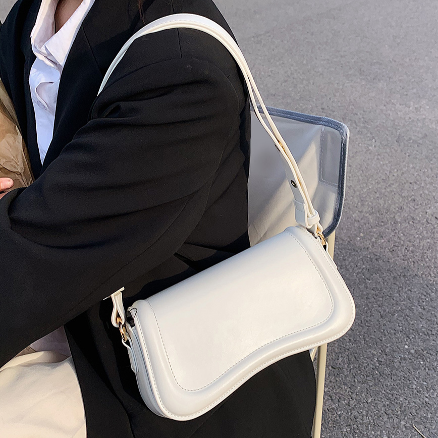 PU Leather Shoulder Women Causal Handbags&Purse Designer Solid Color Small Crossbody Versatile Ladies Armpit Bag