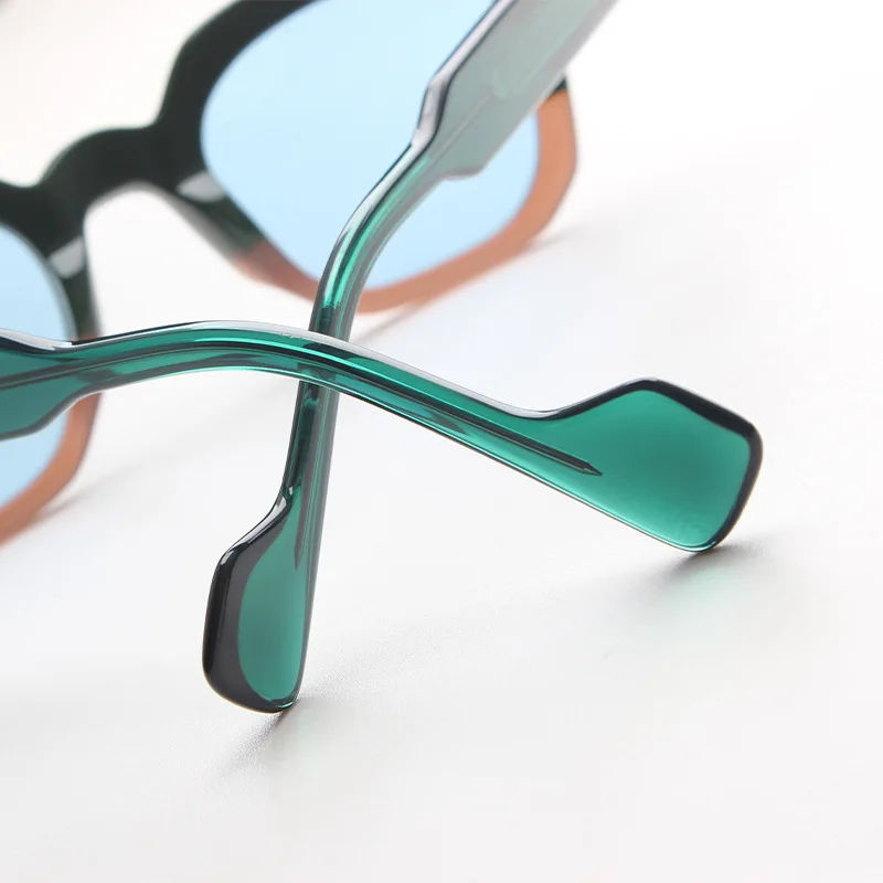 Women Sunglasses Uv400 Outdoor High Quality Acetate Vintage Handmade Colored Travel Eyeglasses For Men Personalized SUN ddmysmile GLASSES Smile