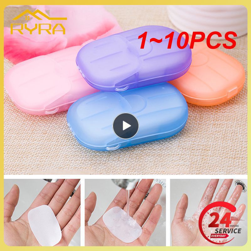Washing Easy Hand 1~10PCS Disinfecting Soap Paper Bath Soap Flakes Mini Cleaning Paper Travel Convenient Disposable Scented smile