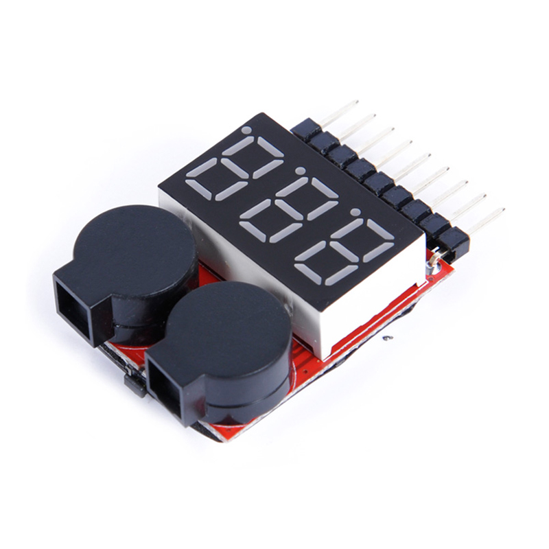 pcs Car RC 3 Cell Checker BB ring Lipo battery low voltage alarm Voltage Indicator volt meter monitor buzzer Alarm 1-8S 2.7-3.8V 2.7-.8V smile