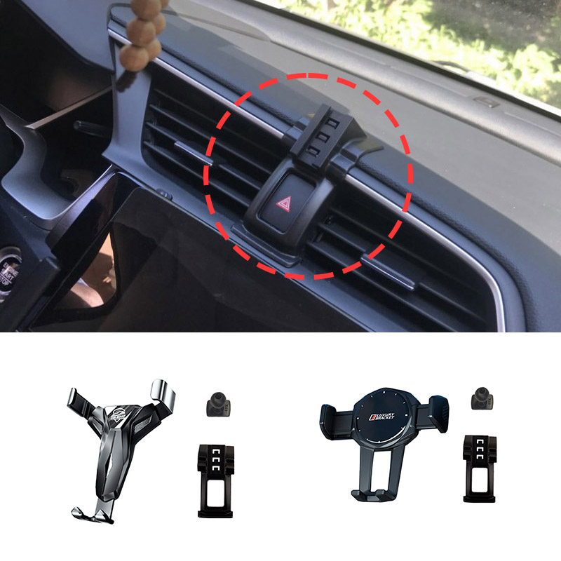 Car Phone Holder For 2017 2018 2019 2020 2021 Honda Civic MK10 Fixed Bracket Stand Mobile Gravity Linkage