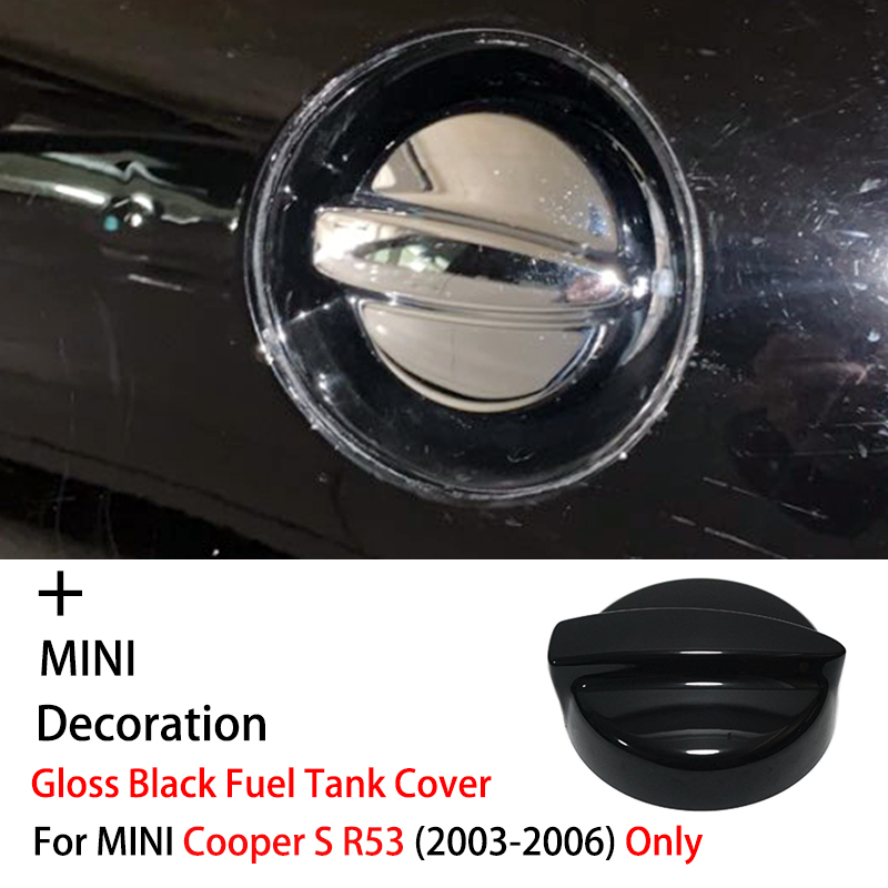 For MINI Cooper S R53 2003-2006 Brand New Plastic Ray Style Black Fuel Tank Cover Car-Styling Auto Accessories
