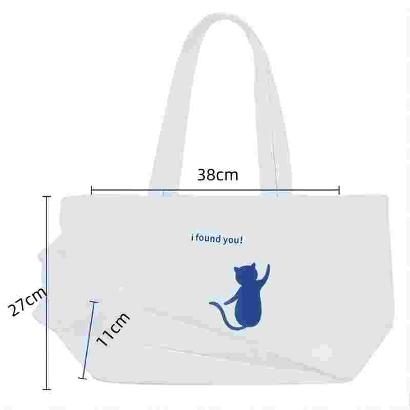 Comfortable Pet Carrier Bag Canvas Cat Carrier Bag Outdoor Travel Portable Cat Puppy Sling Bag Outdoor Travel Portable Cat Puppy