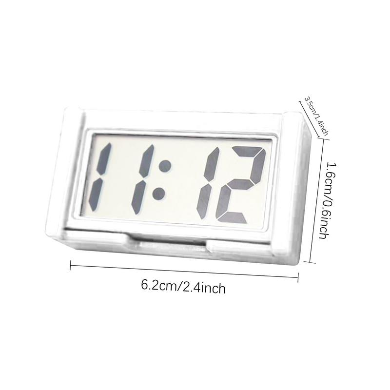 Digital Clock Adjustable Small Durable Stick Electronic Decorative Clock For Car Dashboard ddmysmile Clock Portable Car Accessories Smile
