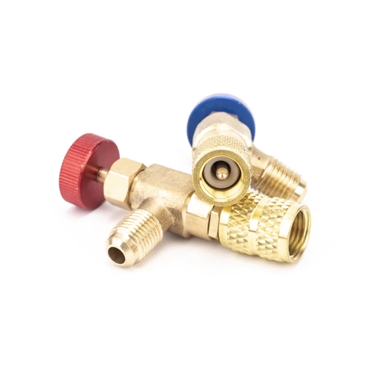 R22 R410a Air Conditioning Safety Valve Adapter Air Conditioning For Car Repair Parts Male Adapter for Manifold Freon