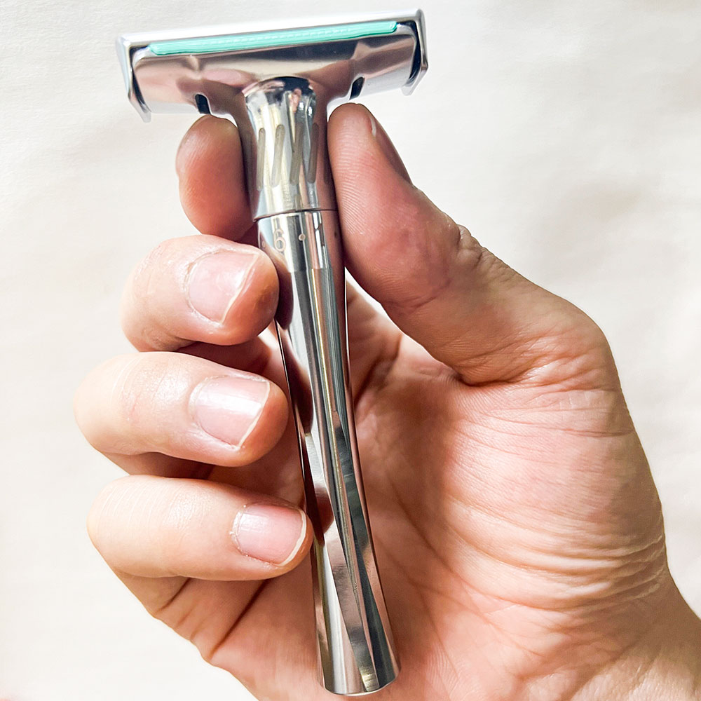Mingshi Safety Razor Straight razor For Men Adjustable Close Shaving Classic Double Edge Razor Blades knife