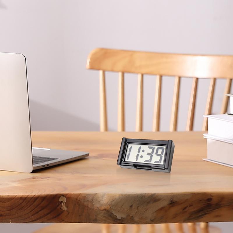 Digital Clock Adjustable Small Durable Stick Electronic Decorative Clock For Car Dashboard ddmysmile Clock Portable Car Accessories Smile