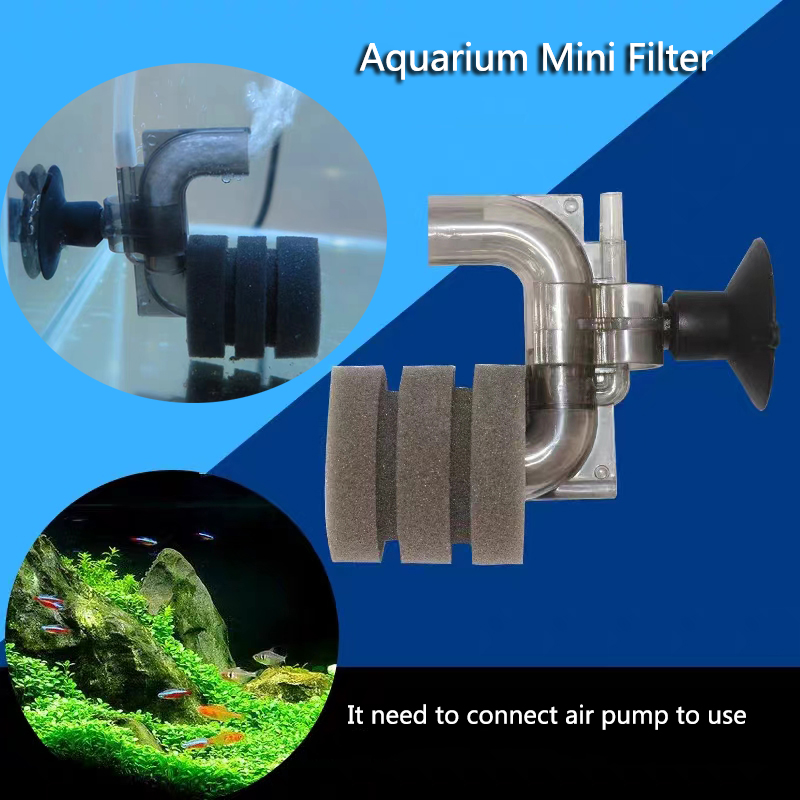 Aquarium Spong Filter Fish Tank Shrimp Pond Air Pump Biochemical Sponge Filter Bio Sponges Filters Miniature Filtro Aquario Mini