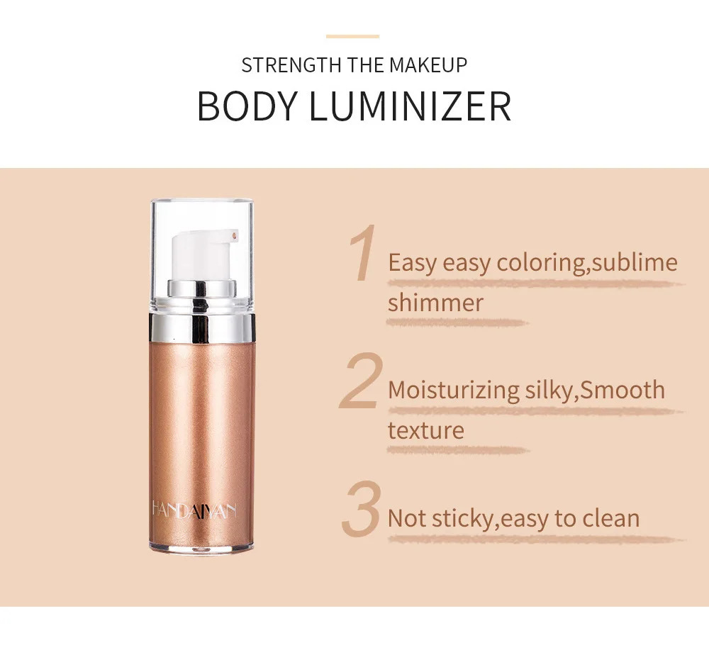 Brightening High Glow Cosmetic Body Face Foundation Liquid X251023