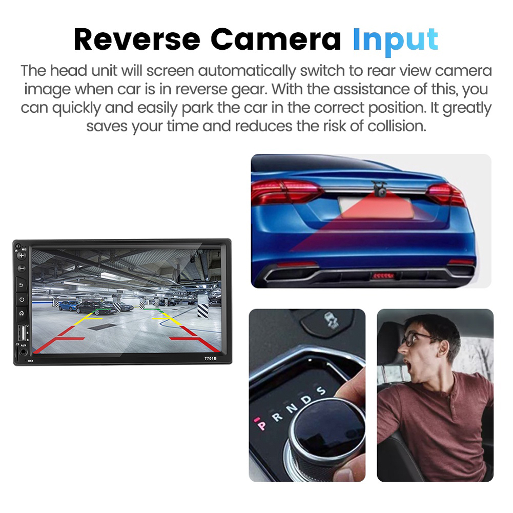 7 Inch Car MP5 Player Touch Screen Bluetooth-compatible Multimedia Player AUX Portable Car Stereo TF Card Steering Wheel Control