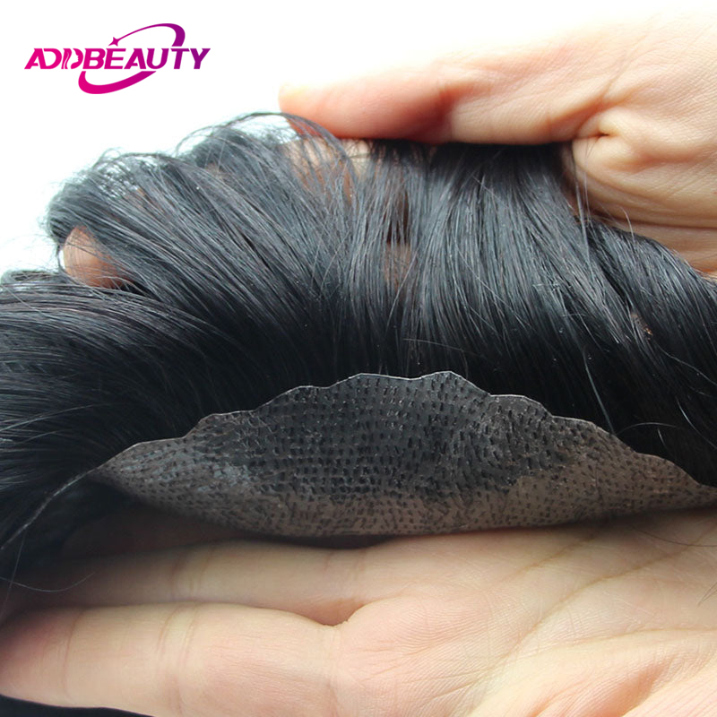 Prosthesis Full Hair Iskin PU 0.12-0.14Cm With ddmysmile Knots Straight Men Toupee Hairpiece Human Hair Wigs Ddmysmile Indian Hair System Natural Smil