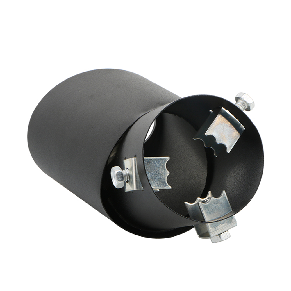 Universal Car Exhaust Tip Round Aluminum Alloy Muffler Tail Trim Rear Auto Pipe Nozzle Silencer Inlet mm 5